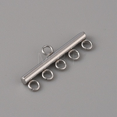 201 Stainless Steel Chandelier Component Links LS-STAS-WH0043-06D-P-1-1