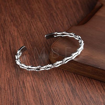 Alloy Cuff Bangles for Women Men WGE36CF-01-1