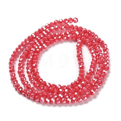 Electroplate Opaque Glass Beads Strands EGLA-A035-P3mm-A03-1