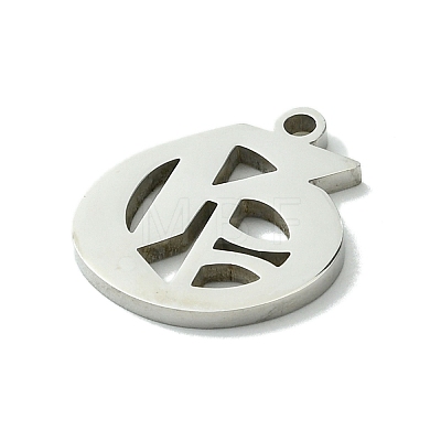 Non-Tarnish 201 Stainless Steel Pendants STAS-B055-01P-O-1