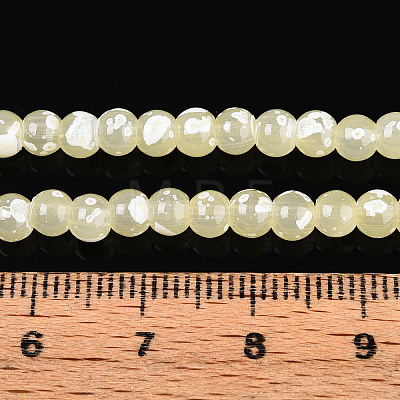 Baking Paint Glass Beads Strands DGLA-N015-4mm-08-1