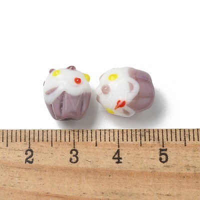 Handmade Lampwork Bumpy Beads LAMP-M022-01B-1