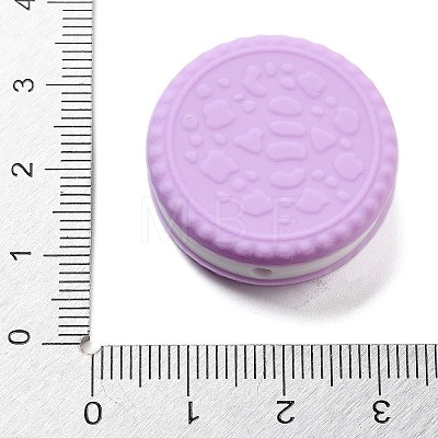 Cookie Food Grade Eco-Friendly Silicone Focal Beads SIL-C007-03E-1