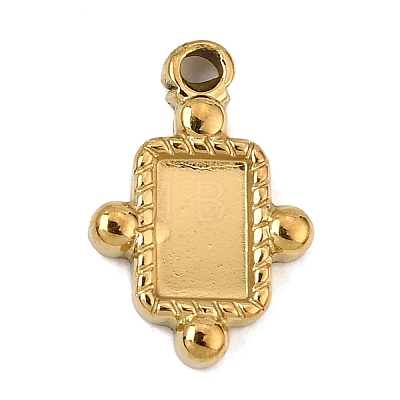 304 Stainless Steel Pendant Cabochons Settings SA-CBA0563-29G-1
