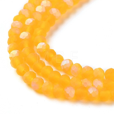 Imitation Jade Glass Beads Strands EGLA-A034-T2mm-MB05-1