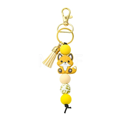 Silicone Pendant Decorations HJEW-YW00451-03-1