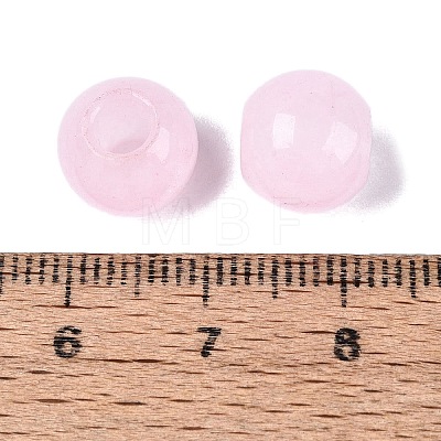 Natural White Jade European Beads G-Q607-01A-17-1