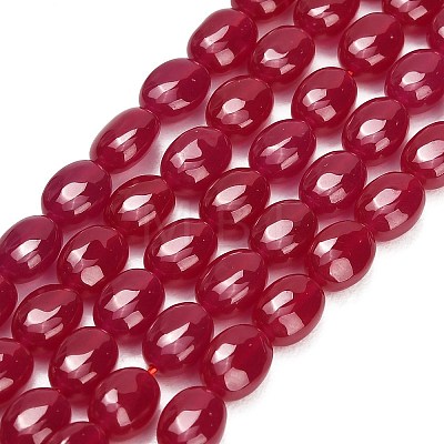 Lab Grown Red Corundum Beads Strands GG-CBAC488-02C-1