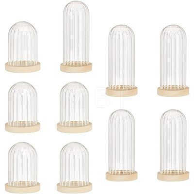  10Pcs Mini Glass Cloche Dome Covers DIY-NB0007-59-1