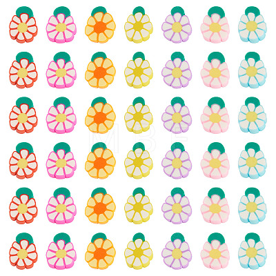 Handmade Polymer Clay Beads CLAY-TAC0015-04-1