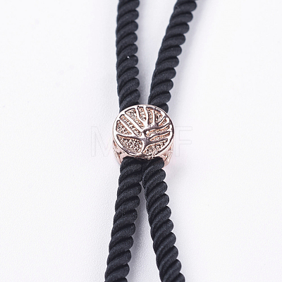 Nylon Twisted Cord Bracelet Making MAK-F018-04RG-RS-1