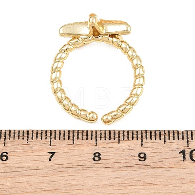 Brass Cuff Open Rings KK-CBA960E-13C-G-1