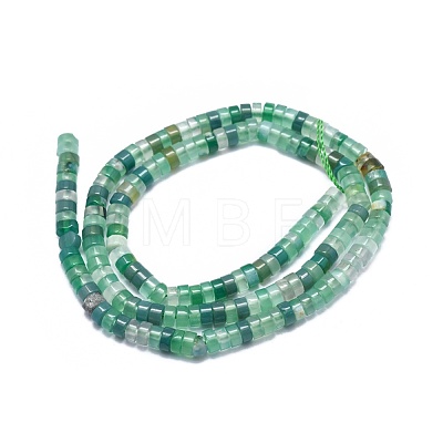 Natural Green Onyx Agate Beads Strands G-A177-01L-11-1