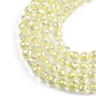 Electroplate Transparent Glass Beads EGLA-B013-02A-FR12-1