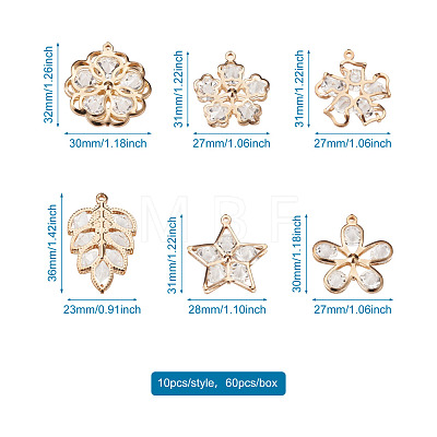 Alloy Rhinestone Pendants PALLOY-TA0002-24LG-1