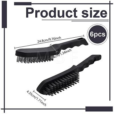 Stainless Steel Wire Brush AJEW-WH0643-030-1