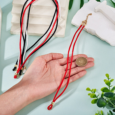 6Pcs 3 Colors 3MM Nylon Braided Cord Necklace Making AJEW-TA00058-1