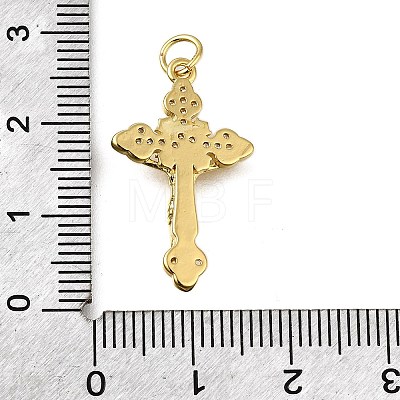 Brass Micro Pave Cubic Zirconia Pendants KK-S523-13G-1