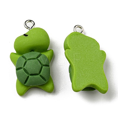 Opaque Resin Cartoon Pendants CRES-B015-02-1