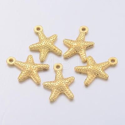 Tibetan Style Alloy Starfish/Sea Stars Charms K08UY011-1