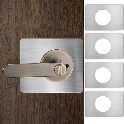 CHGCRAFT 4Pcs 201 Stainless Steel Door Reinforcement Plates AJEW-CA0002-87-1