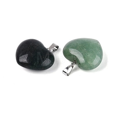 Natural Green Aventurine Pendants G-N362-05P-06-1