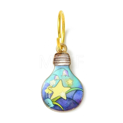 Alloy Printed Pendants PALLOY-JF02510-1