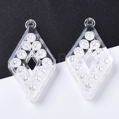 Transparent Acrylic Pendants X-TACR-R146-007-1