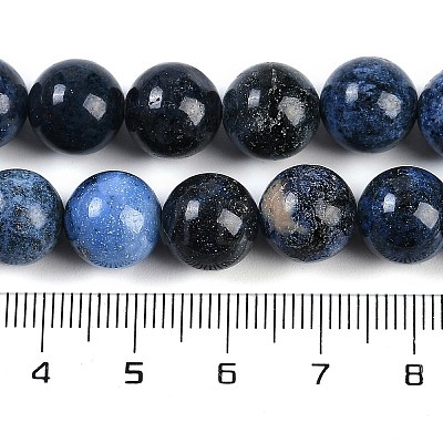 Natural Dumortierite Beads Strands G-G167-A06-10MM-1