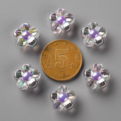 Transparent Acrylic Beads TACR-S152-06B-SS2114-1
