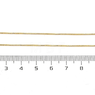 Brass Box Chain Necklaces for Women NJEW-G160-17G-1