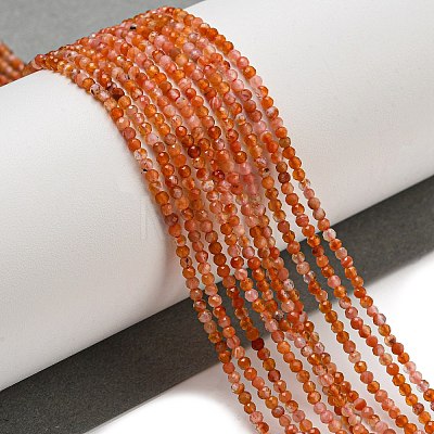 Natural Carnelian Beads Strands X-G-A129-A01-01-1