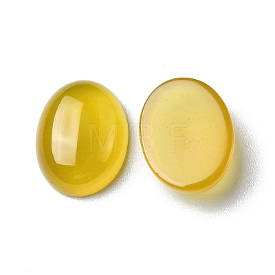 Natural Yellow Agate Cabochons G-A029-01-07-1