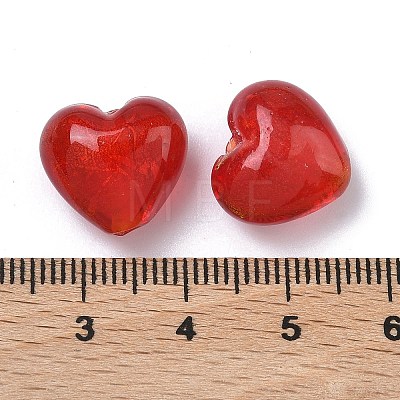 Handmade Gold Foil Glass Beads LAMP-F043-01A-1