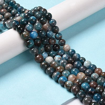 Natural Apatite Beads Strands G-H287-01B-1