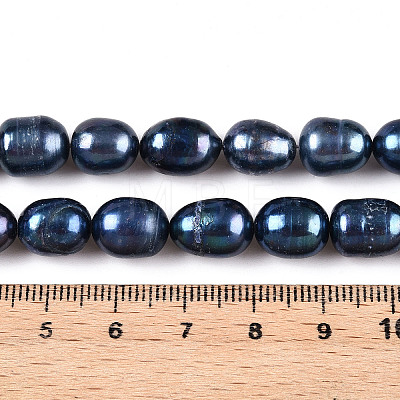 Natural Cultured Freshwater Pearl Beads Strands PEAR-N012-08L-01-1