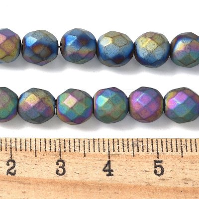 Electroplated Synthetic Non-magnetic Hematite Beads Strands G-S382-01C-1