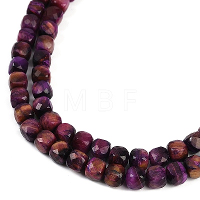 Natural Tiger Eye Dyed Beads Strands G-H028-A01-07-1