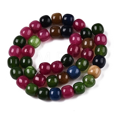 Dyed Natural White Jade Beads Strands G-T138-210A-1