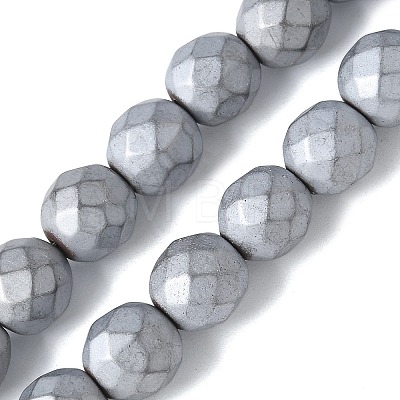 Electroplated Synthetic Non-magnetic Hematite Beads Strands G-S382-01D-1