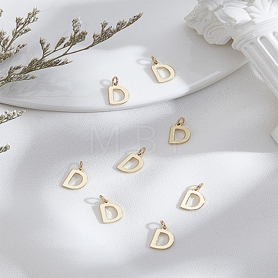 8Pcs Brass Charms KK-LP0001-85D-1