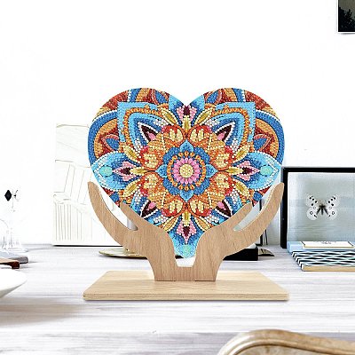 Heart DIY Diamond Painting Display Decoration Kits PW-WG56AC6-01-1