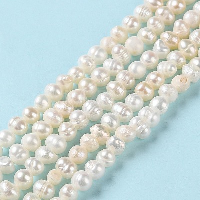 Natural Cultured Freshwater Pearl Beads Strands PEAR-E018-58-1