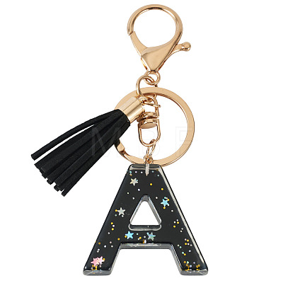 1Pc Resin Letter Keychains KEYC-TADJ0001-09A-1