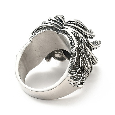 316 Stainless Steel Ring RJEW-C030-06E-AS-1
