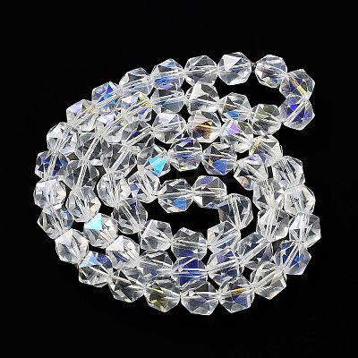 Electroplate Glass Beads Strands EGLA-P057-01A-AB02-1