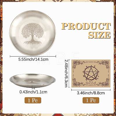 1Pc 201 Stainless Steel Candle Holder AJEW-CN0007-47B-1