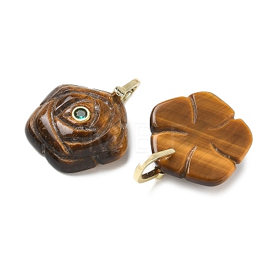 Natural Tiger Eye Carved Pendants GG-CBAF4FB-01G-01-1