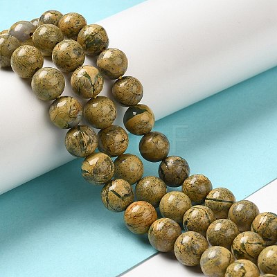 Natural Verdite Stone Beads Strands G-P515-A03-01-1