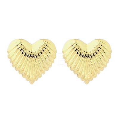 Brass Stud Earrings EJEW-Q015-18G-1